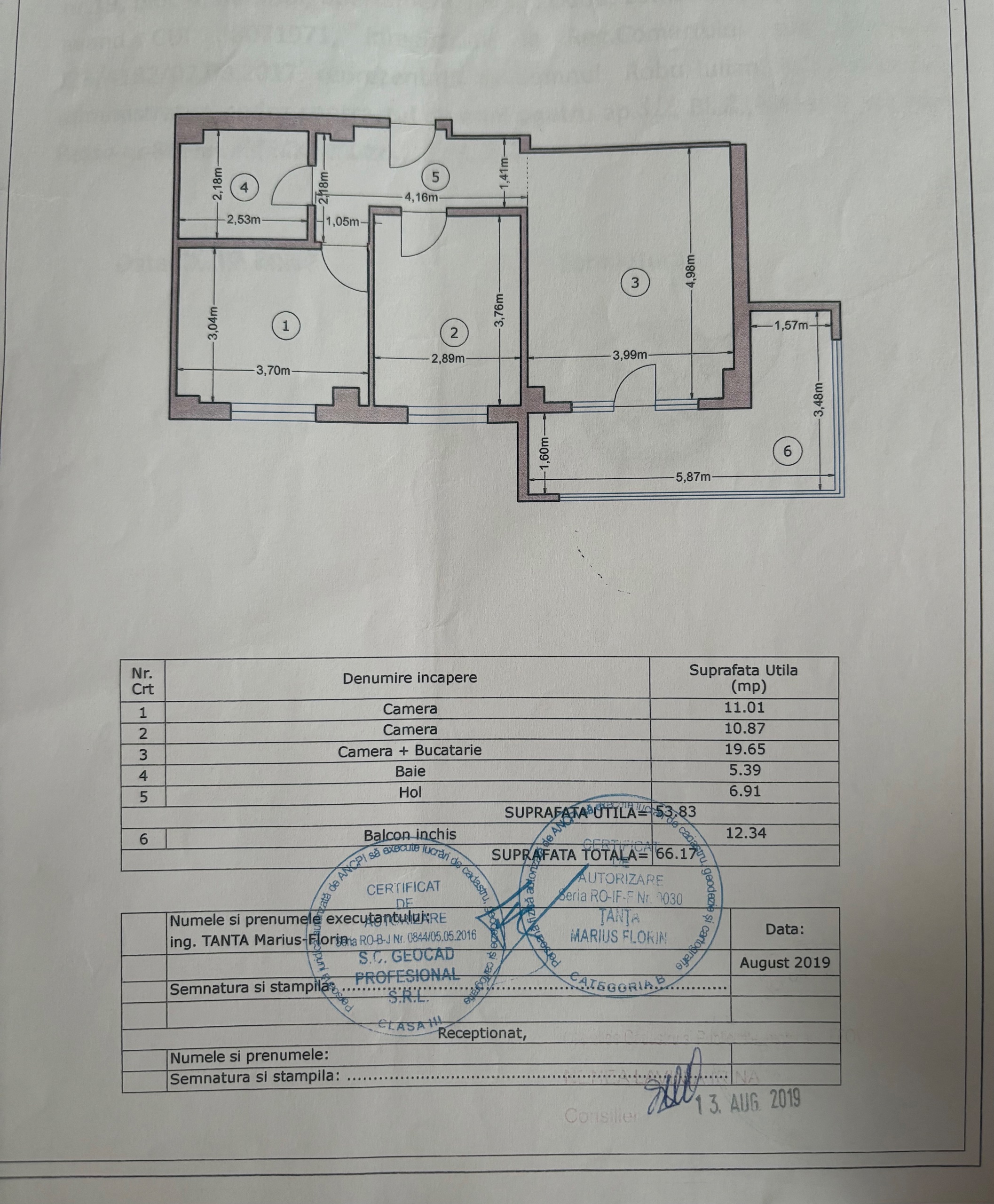 Apartament 3 camere de vanzare